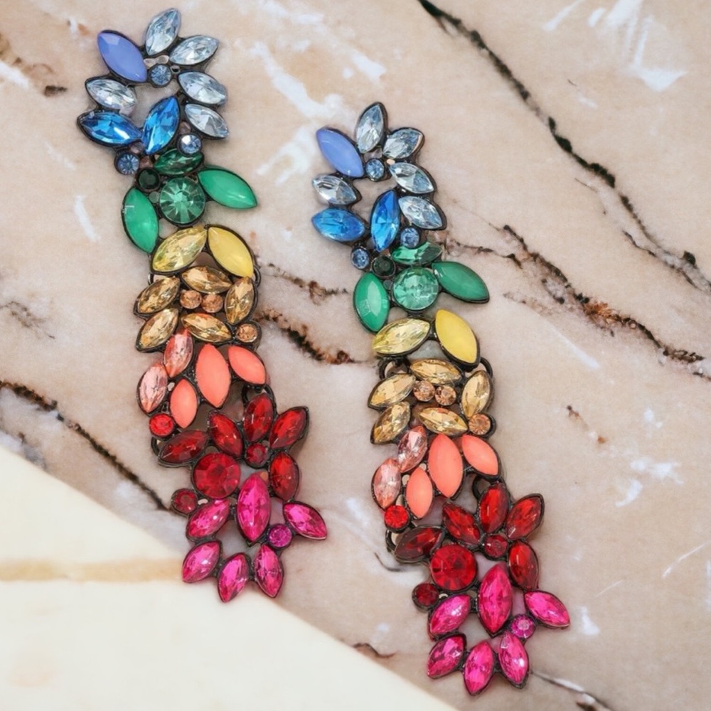 Viva Rhinestone Drop Earrings